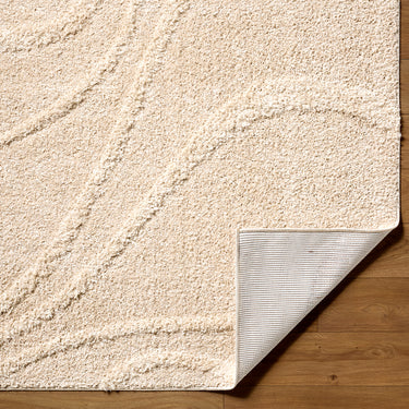 Rodos Modern Soft Plush Pile Shaggy Beige Rug - Design RDO2354