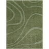 Rodos Modern Soft Plush Pile Shaggy Green Rug - Design RDO2356 - Large Plus 160x213 cm (5'3'' x 7')
