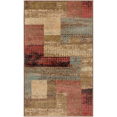 Riley Modern Graphic Red Rug