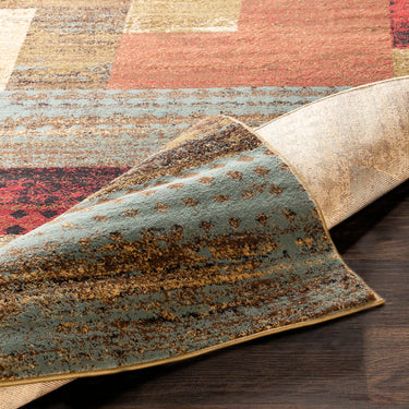 Riley Modern Graphic Red Rug