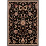 Riley Vintage Traditional Boho Skandi Oriental Black, Mustard & Dark Brown Rug - Small Plus 120x160 cm (3'11'' x 5'3'')