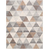 Roma Geometric Skandi Grey, Charcoal & Tan Rug - Large Plus 160x215 cm (5'3'' x 7'1'')