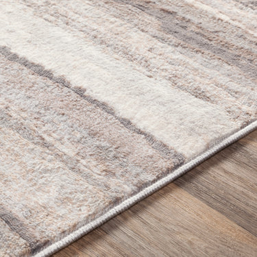 Roma Modern Skandi Grey, Charcoal & Tan Rug - Design ROM2306