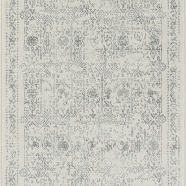 Roma Vintage Traditional Boho Oriental Grey, Light Slate & Ivory Rug - Small 80x150 cm (2'7'' x 4'11'')