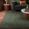 Rowan Emerald Green Hand-Woven Recycled Polyester Plain Rug