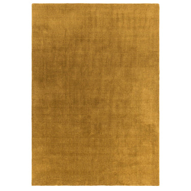Rowan Gold Hand-Woven Recycled Polyester Plain Rug - Medium 120 x 170 cm (4'x5'6")