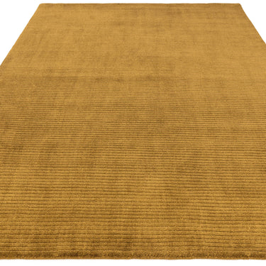 Rowan Gold Hand-Woven Recycled Polyester Plain Rug