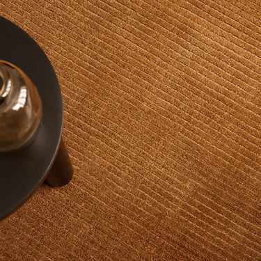 Rowan Terracotta Hand-Woven Recycled Polyester Plain Rug