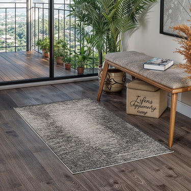 Shelby In & Outdoor Modern Black/Beige Rug