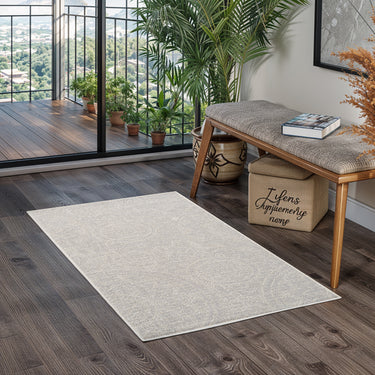 Kelly In & Outdoor Cottage Light Grey/Cream Rug