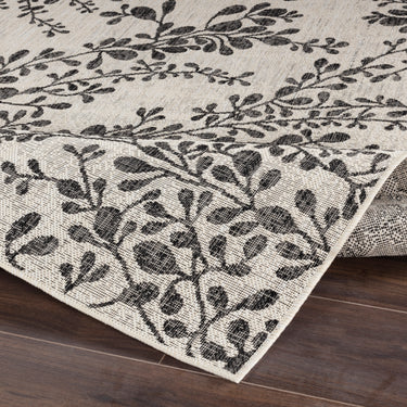 Molly In & Outdoor Cottage Black/Beige Rug
