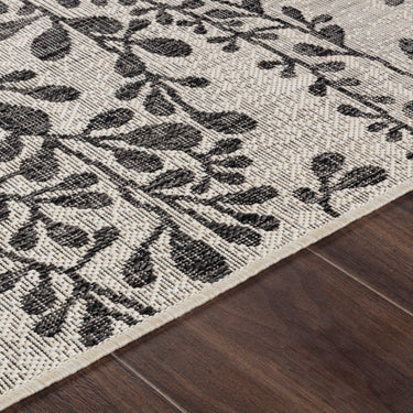 Molly In & Outdoor Cottage Black/Beige Rug