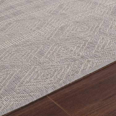 Madie In & Outdoor Global Light Grey/Cream Rug