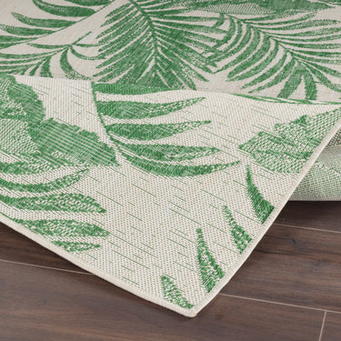 Lennie In & Outdoor Coastal Forest Green Rug