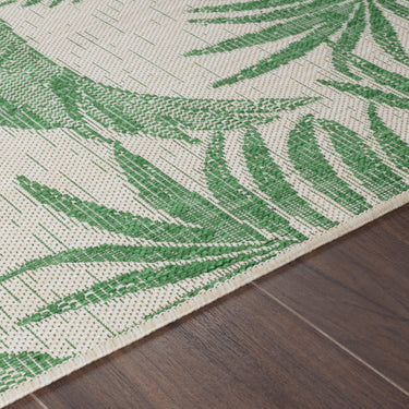 Lennie In & Outdoor Coastal Forest Green Rug