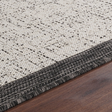 Jody In & Outdoor Modern Black/Ivory Rug