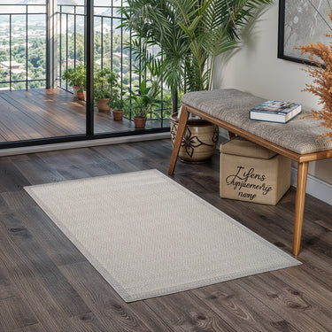 Ravello Outdoor Modern Grey & Ivory Rug - Design RVL2383