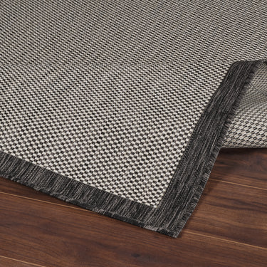 Kacey In & Outdoor Modern Black/Cream Rug