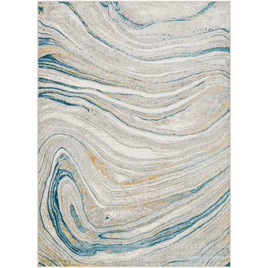 San Francisco Modern Graphic Blue Rug