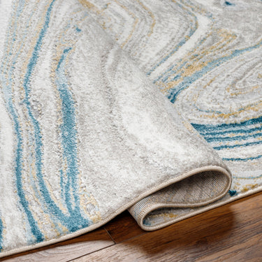 San Francisco Modern Graphic Blue Rug