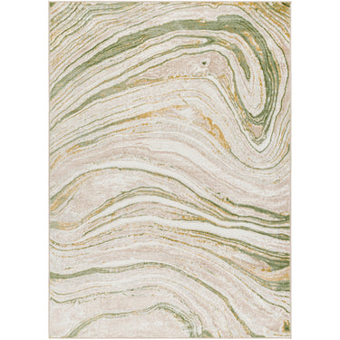 San Francisco Modern Graphic Green Rug