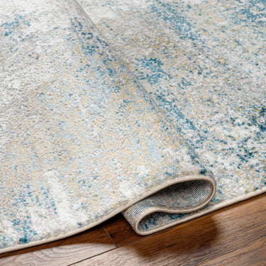 San Francisco Abstract Modern Marble Blue Rug