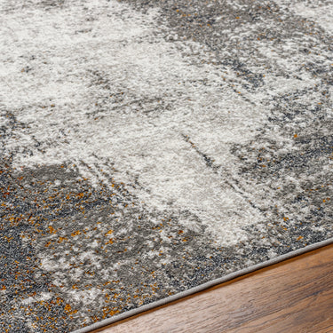 San Francisco Abstract Modern Marble Black Rug