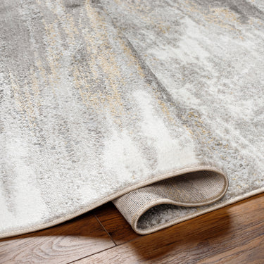 San Francisco Abstract Modern Marble Black Rug