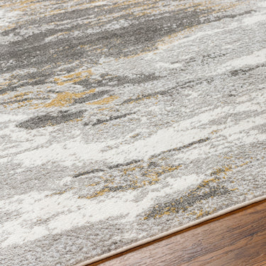 San Francisco Abstract Modern Marble Black Rug