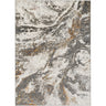 San Francisco Abstract Marble Modern Brown, Charcoal & Ivory Rug - Medium 120x170 cm (3'11'' x 5'7'')