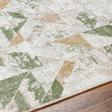 San Francisco Abstract Modern Marble Green Rug