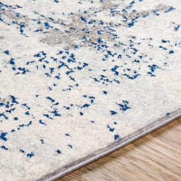 Sunderland Abstract Modern Marble Blue Rug