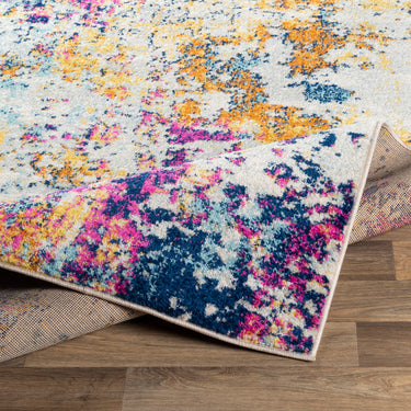 Sunderland Abstract Marble Modern Grey, Charcoal & Off-White Rug