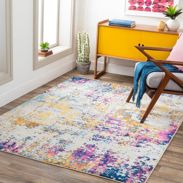 Sunderland Abstract Modern Marble Grey Rug
