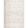 Thistle Floral Washable Modern Pink, White & Green Rug - Large Plus 160x220 cm (5'3'' x 7'3'')