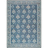 Thistle Floral Washable Modern Blue, White & Green Rug - Large Plus 160x220 cm (5'3'' x 7'3'')