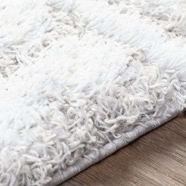 Urban Shag Geometric Soft Plush Pile Grey Rug