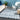 Urban Shaggy Geo Geometric Blue, Denim & White Rug