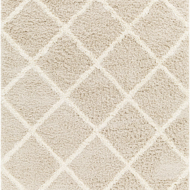 Urban Shag Geometric Soft Plush Pile Neutral Rug