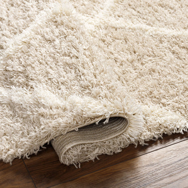 Urban Shag Geometric Soft Plush Pile Neutral Rug