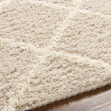 Urban Shag Geometric Soft Plush Pile Neutral Rug
