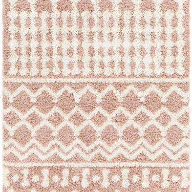 Urban Shag Geometric Soft Plush Pile Orange Rug