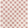 Urban Shaggy Check Modern Pink, Cream & Dusty Pink Rug - Medium Plus 130x170 cm (4'3'' x 5'7'')