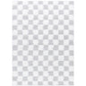 Urban Shaggy Check Modern Grey & Ivory Rug - Large Plus 160x220 cm (5'3'' x 7'3'')