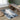 Wanderlust Abstract Marble Modern Blue, Sky Blue & Ink Blue Rug