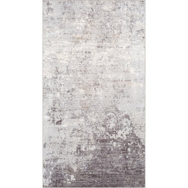 Wanderlust Abstract Marble Modern Grey, Light Slate & White Rug - Small 80x150 cm (2'7'' x 4'11'')