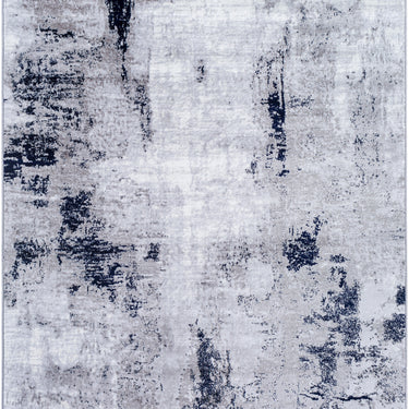 Wanderlust Abstract Marble Modern Grey, Denim & Ivory Rug - Design WNL2323 - Medium 120x170 cm (3'11'' x 5'7'')