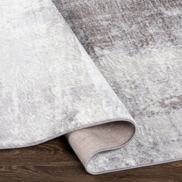 Wanderlust Abstract Marble Modern Neutral, Medium Gray & Ivory Rug