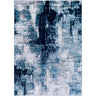 Wanderlust Abstract Marble Modern Blue, Ink Blue & Medium Gray Rug - Medium 120x170 cm (3'11'' x 5'7'')