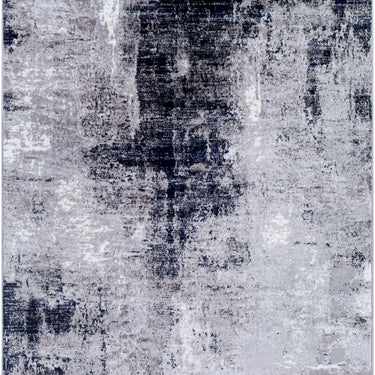 Wanderlust Abstract Marble Modern Black, Denim & MediumGray Rug - Medium 120x170 cm (3'11'' x 5'7'')